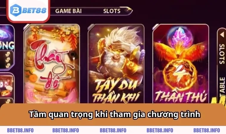 Tầm quan trọng khi tham gia 